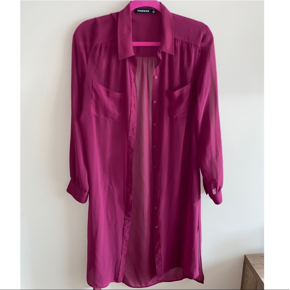 Pink Sheer Duster